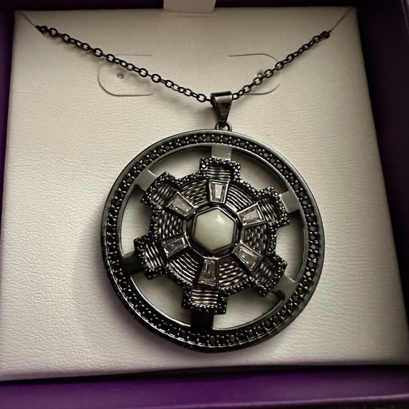 Bomb Party Jewelry - New Bomb Party retro Galaxia Black gold Compass Pendant Necklace